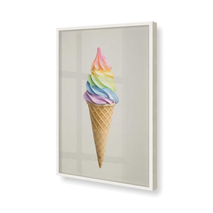 [Color:Opaque White], Picture of art in a Opaque White frame of the corner