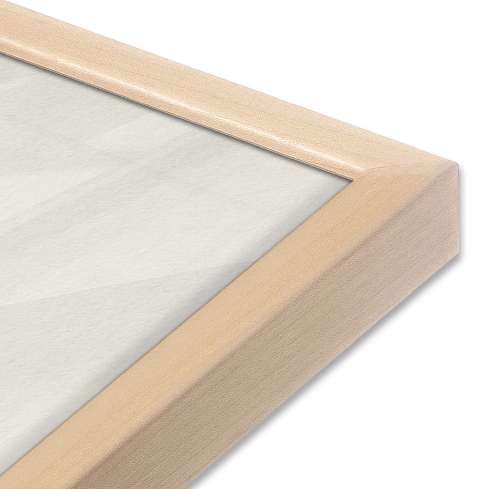[Color:Raw Maple], Picture of art in a Raw Maple frame at an angle
