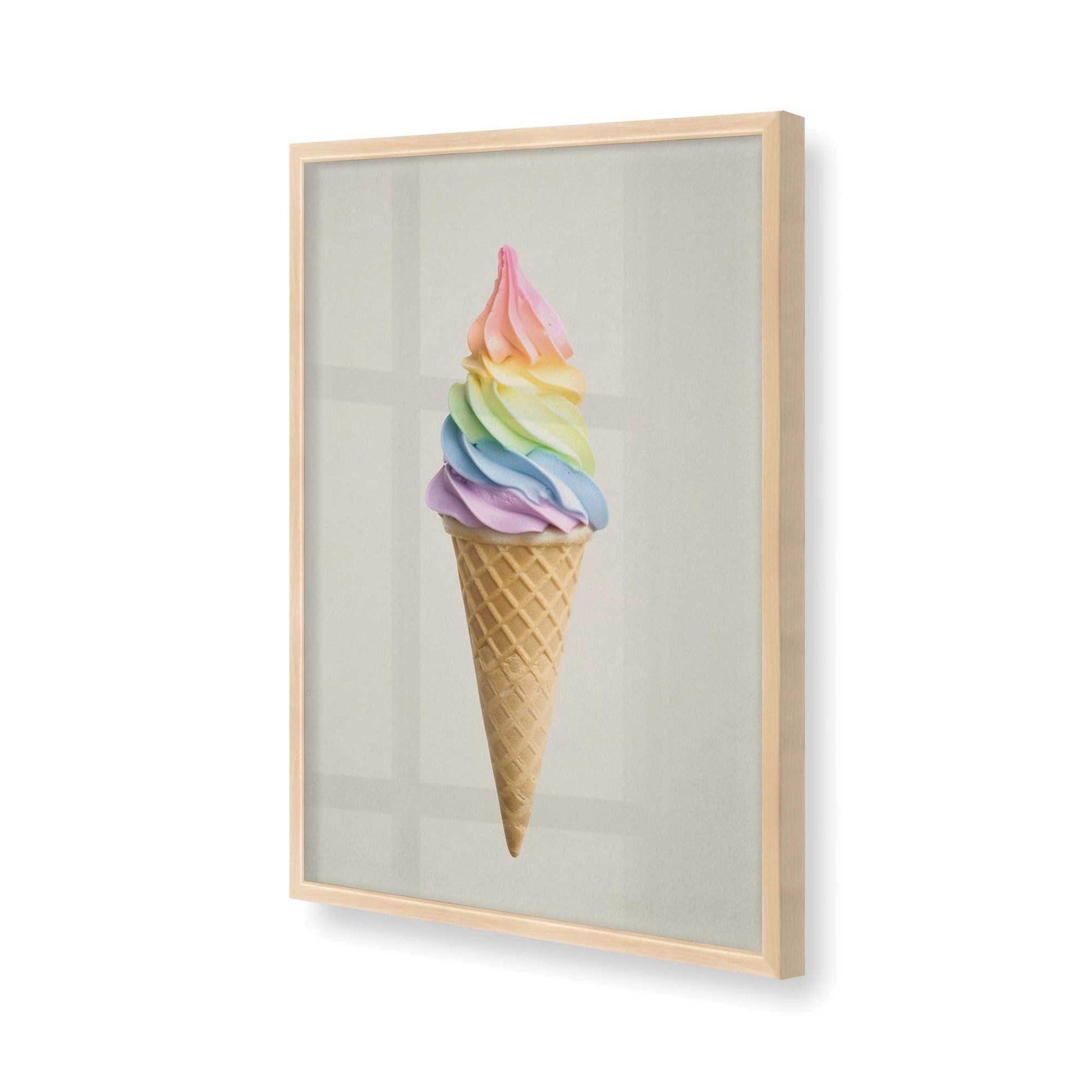 [Color:Raw Maple], Picture of art in a Raw Maple frame of the corner