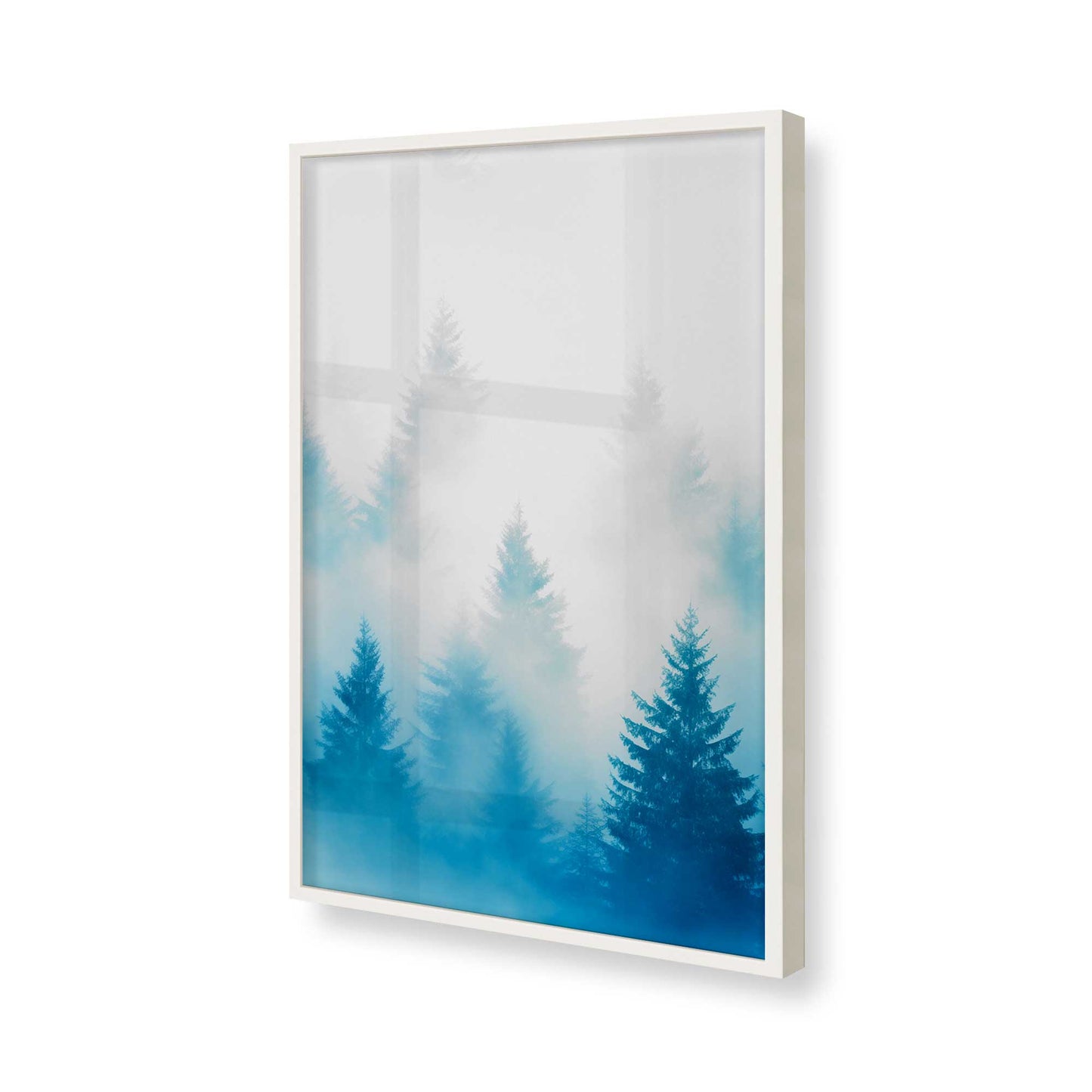 [Color:Opaque White], Picture of art in a Opaque White frame of the corner
