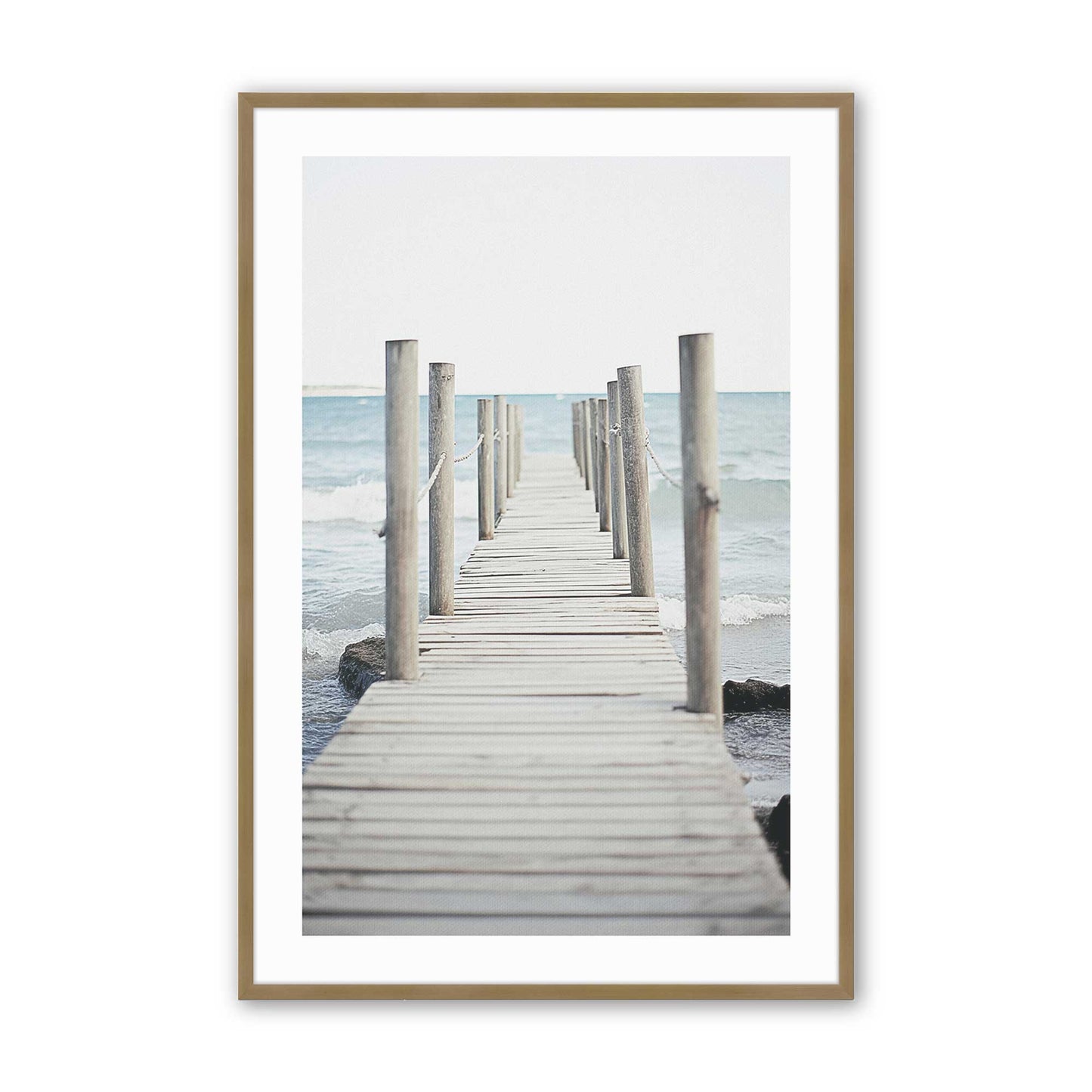 [Color:Brushed Gold], Picture of art in a Brushed Gold frame