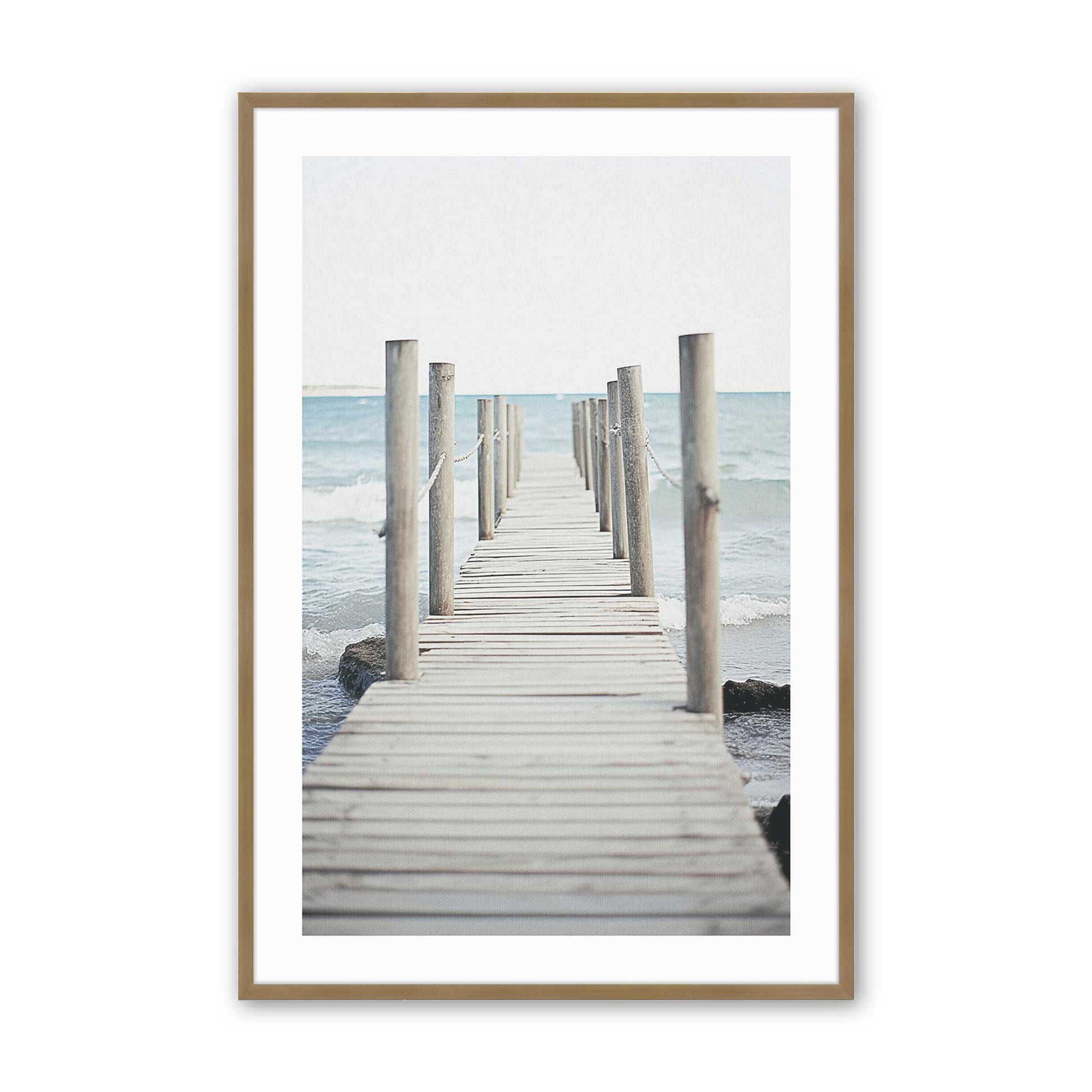 [Color:Brushed Gold], Picture of art in a Brushed Gold frame