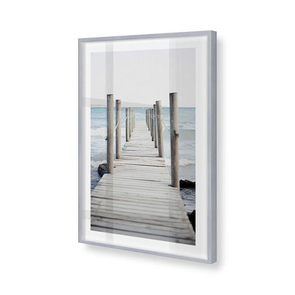 [Color:Polished Chrome], Picture of art in a Polished Chrome frame of the corner