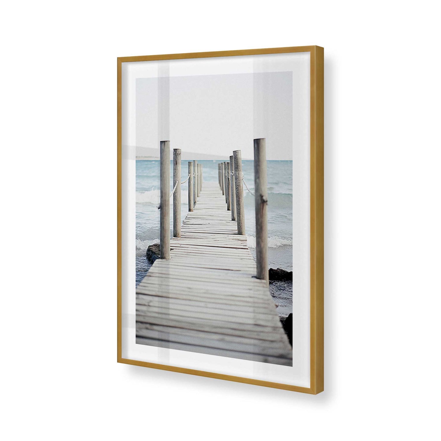 [Color:Polished Gold], Picture of art in a Polished Gold frame of the corner