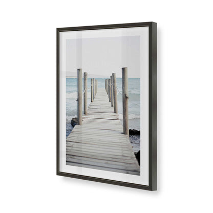 [Color:Satin Black], Picture of art in a Satin Black frame of the corner