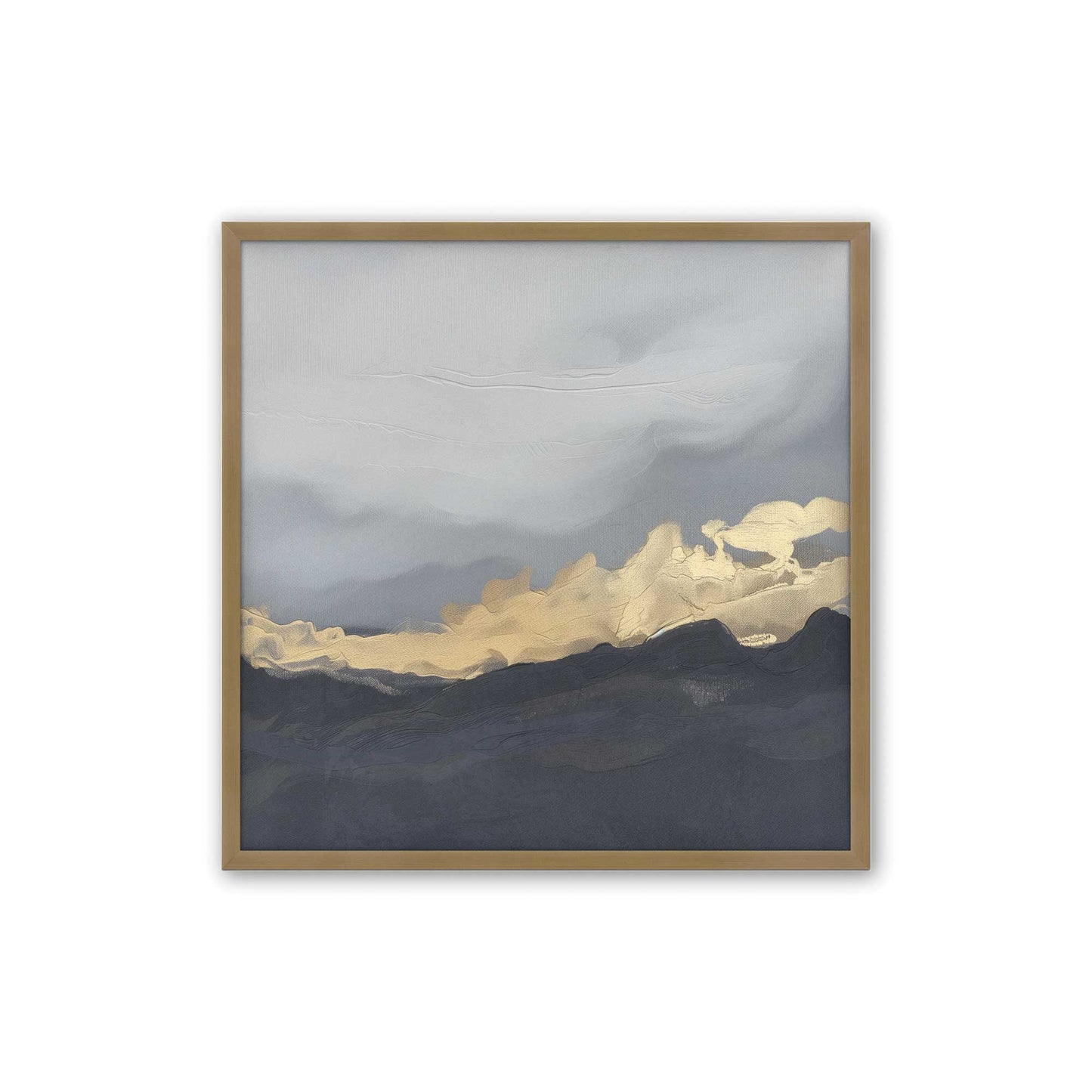 [Color:Brushed Gold], Picture of art in a Brushed Gold frame