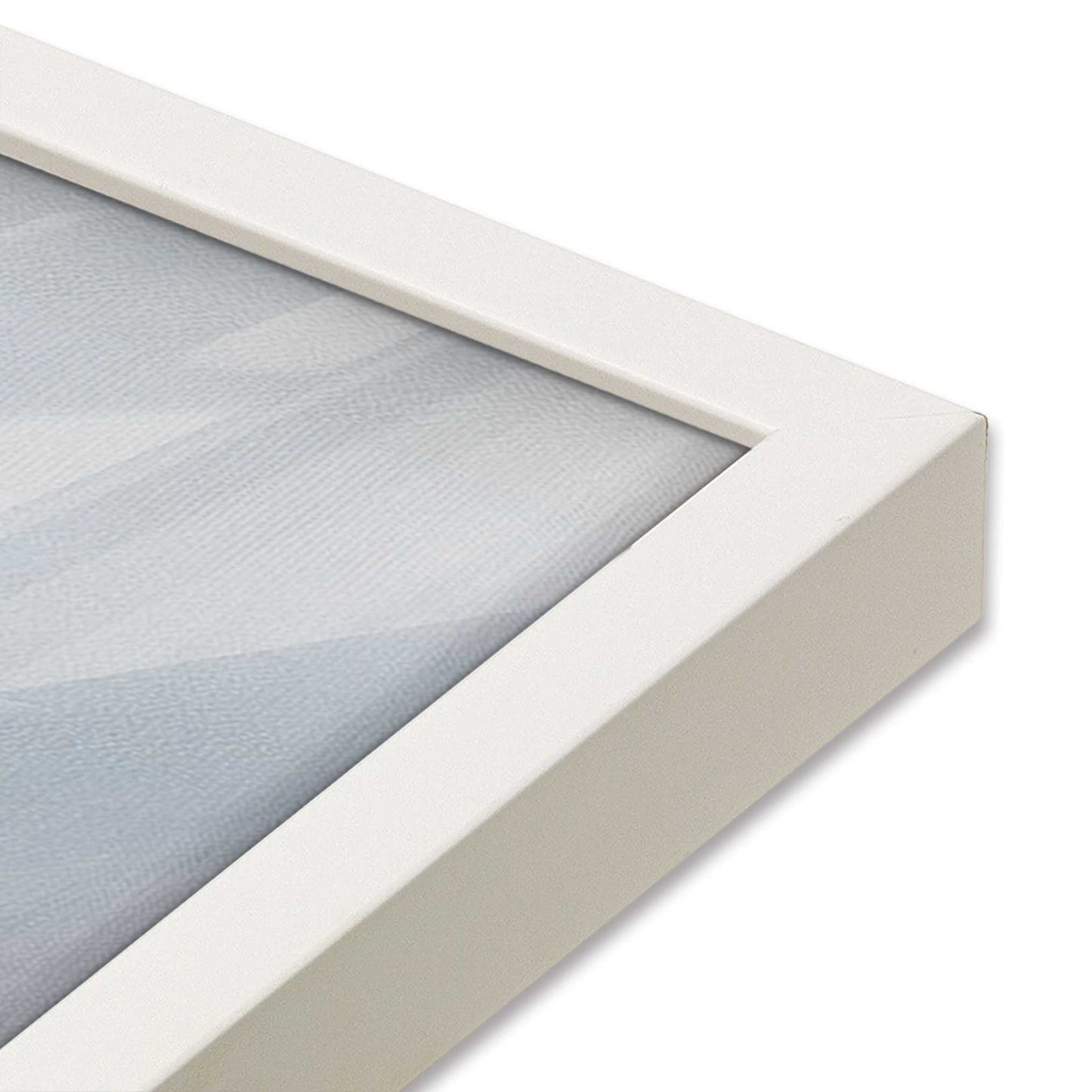 [Color:Opaque White], Picture of art in a Opaque White frame of the corner
