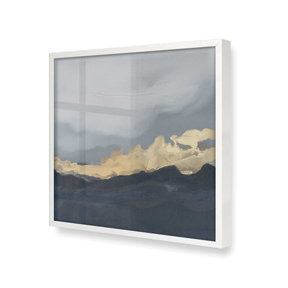 [Color:Opaque White], Picture of art in a Opaque White frame at an angle