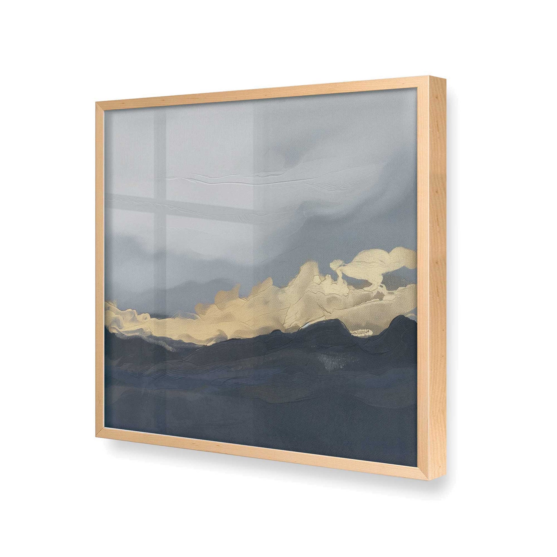[Color:Raw Maple], Picture of art in a Raw Maple frame at an angle