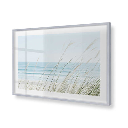 [Color:Polished Chrome], Picture of art in a Polished Chrome frame of the corner