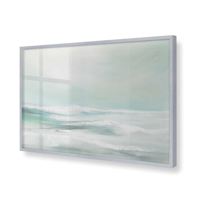 [Color:Polished Chrome], Picture of art in a Polished Chrome frame of the corner