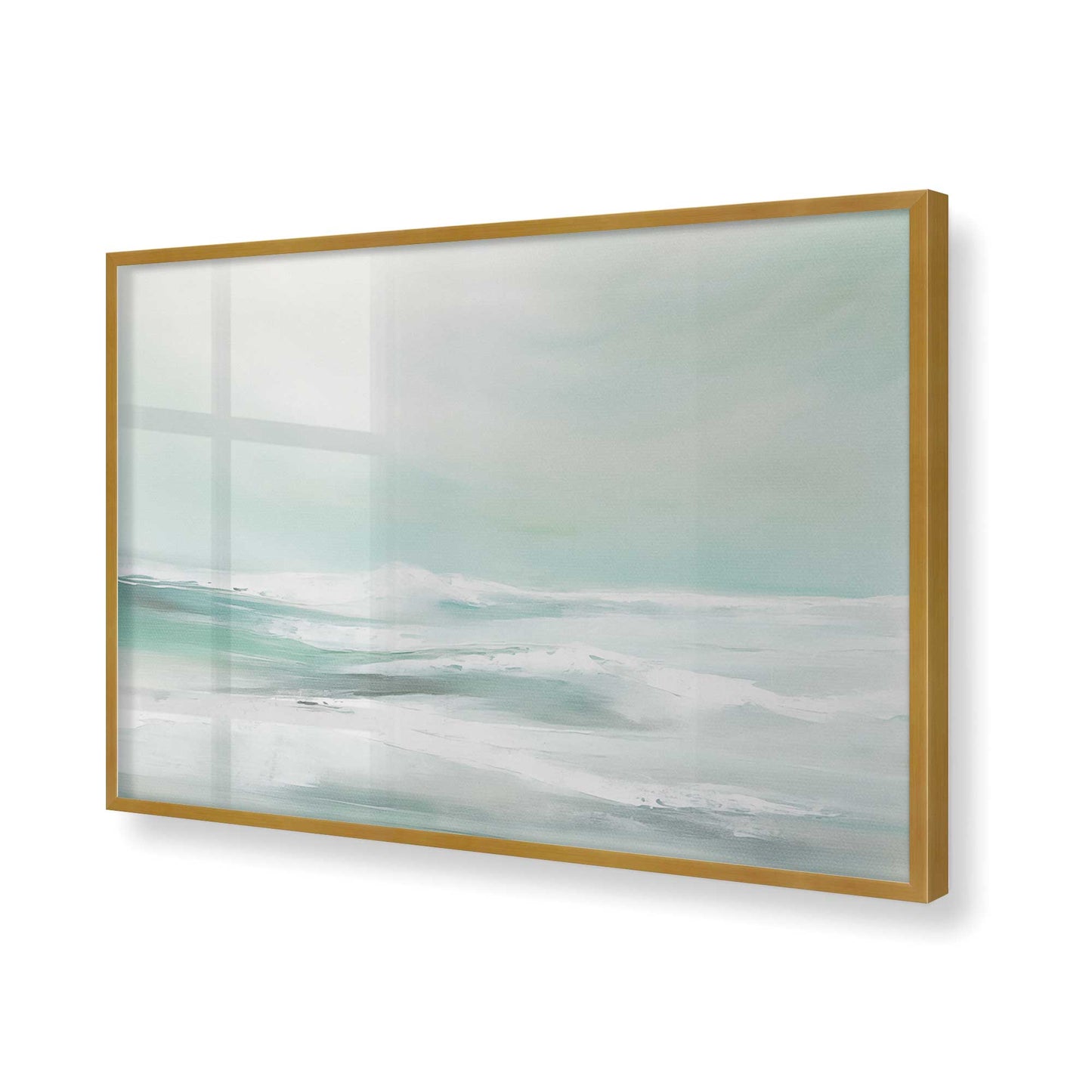[Color:Polished Gold], Picture of art in a Polished Gold frame of the corner