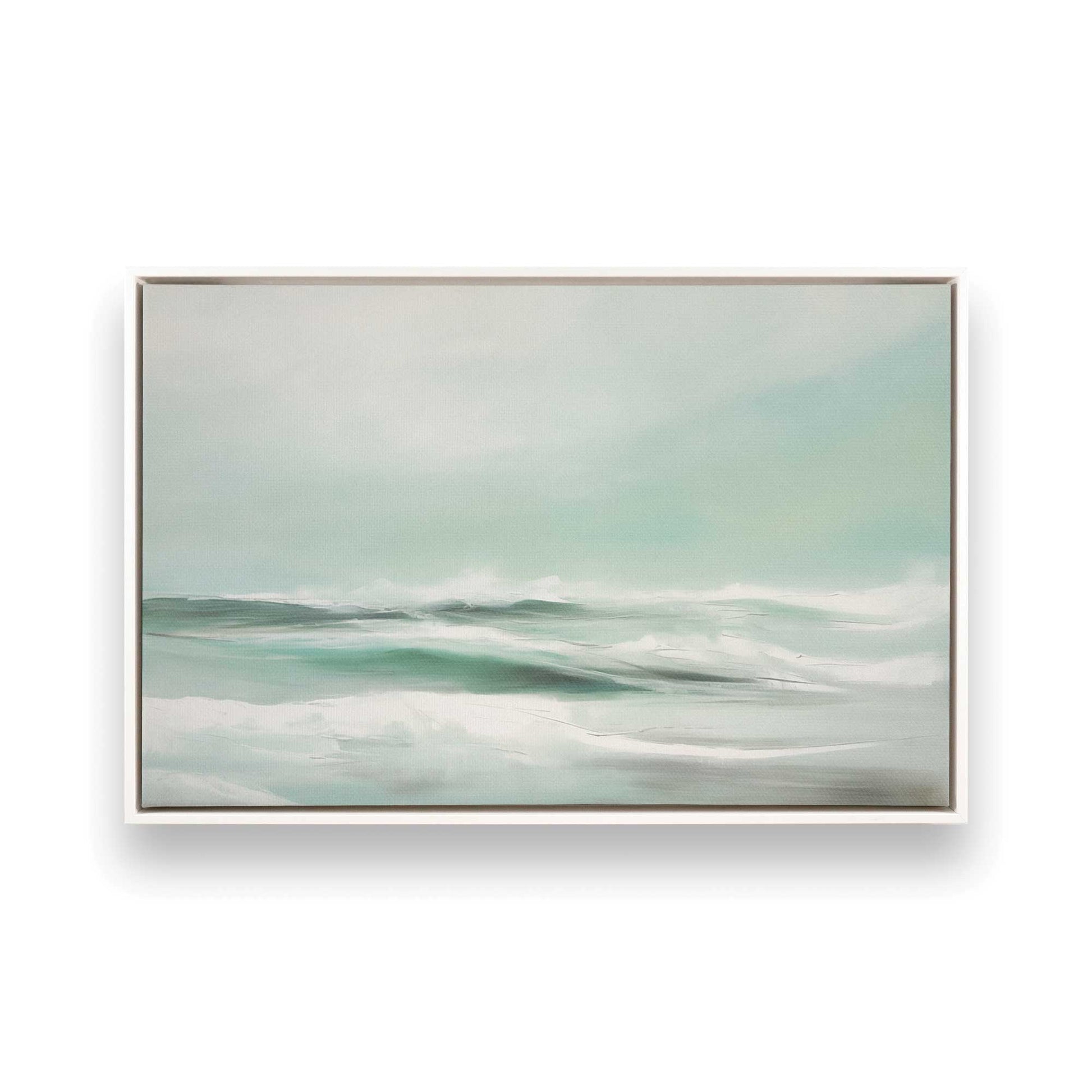 [Color:Opaque White], Picture of art in a White frame