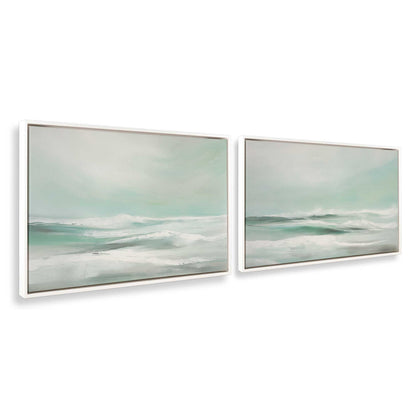 [Color:Opaque White], Picture of art in a White frame at an angle