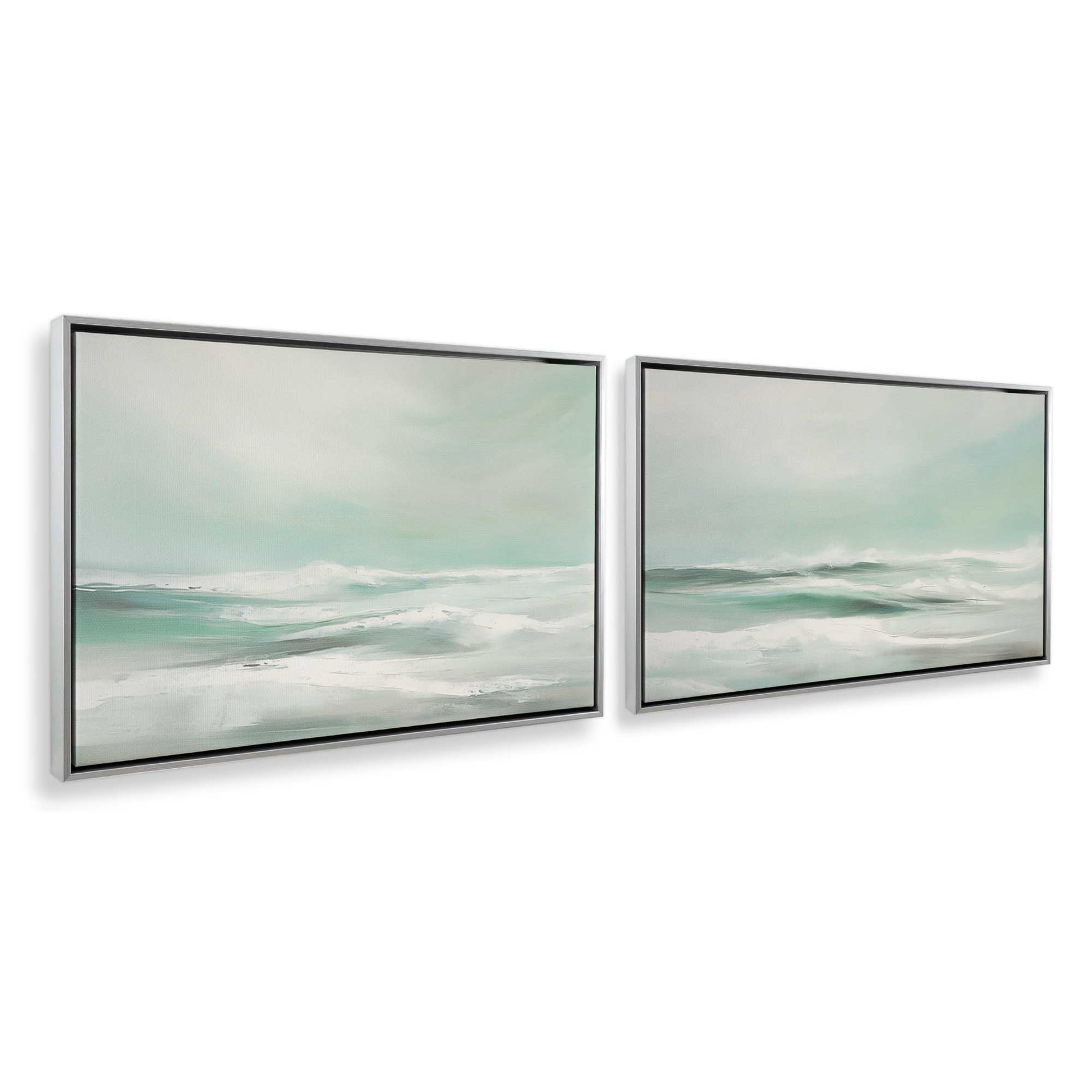 [Color:Polished Chrome], Picture of art in a Polished Chrome frame at an angle