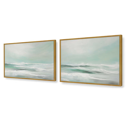 [Color:Polished Gold], Picture of art in a Polished Gold frame at an angle