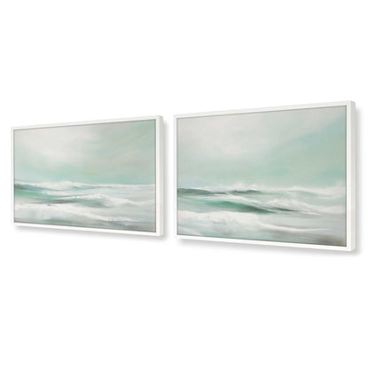 [Color:Opaque White], Picture of art in a Opaque White frame at an angle
