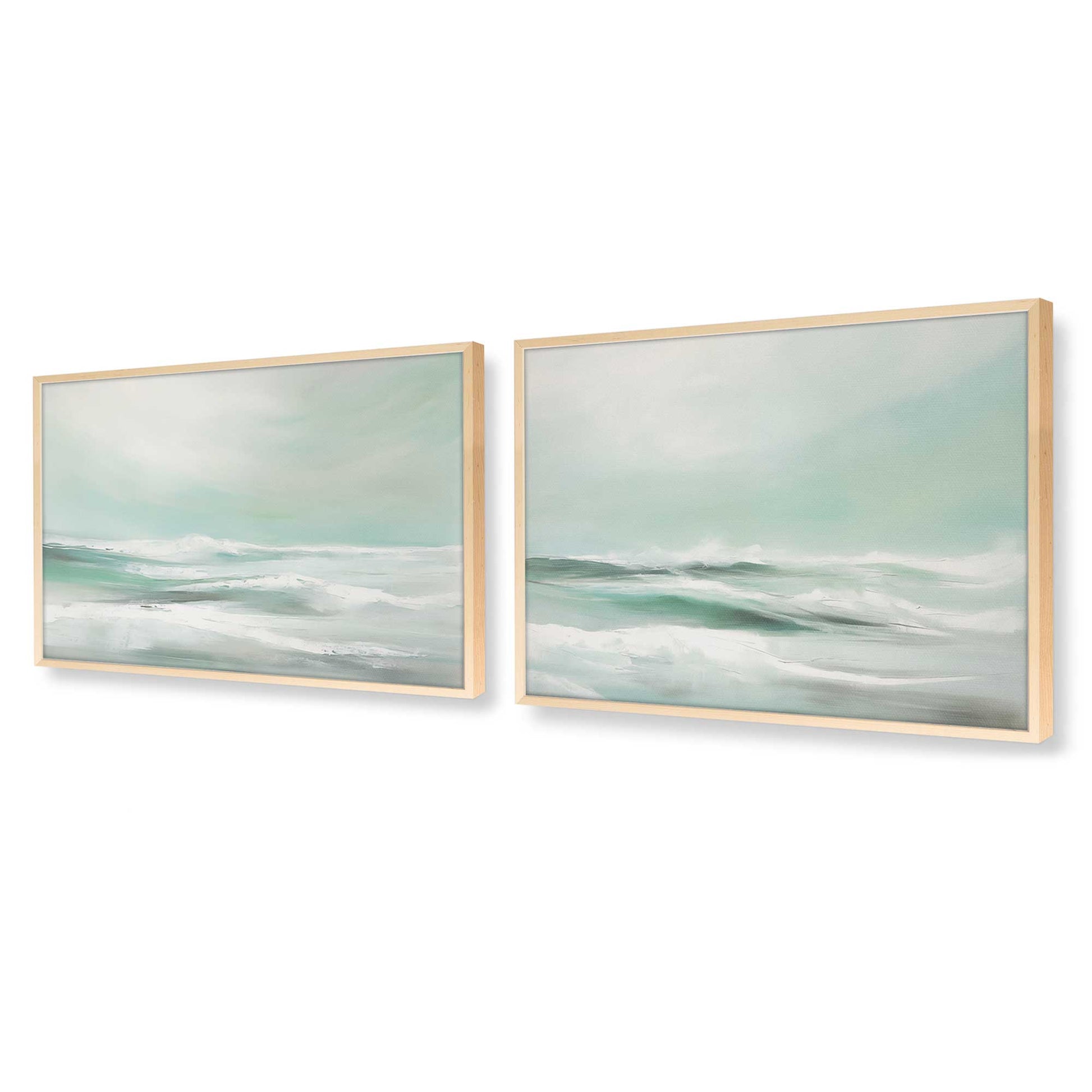 [Color:Raw Maple], Picture of art in a Raw Maple frame at an angle