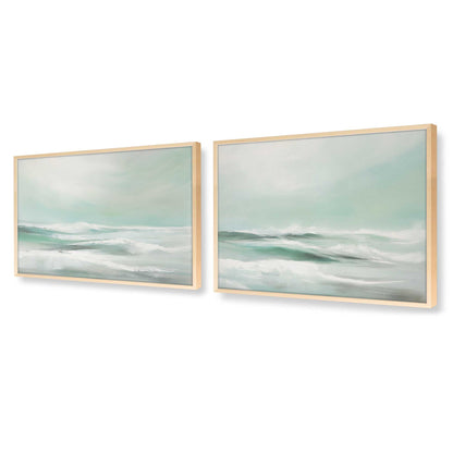 [Color:Raw Maple], Picture of art in a Raw Maple frame at an angle