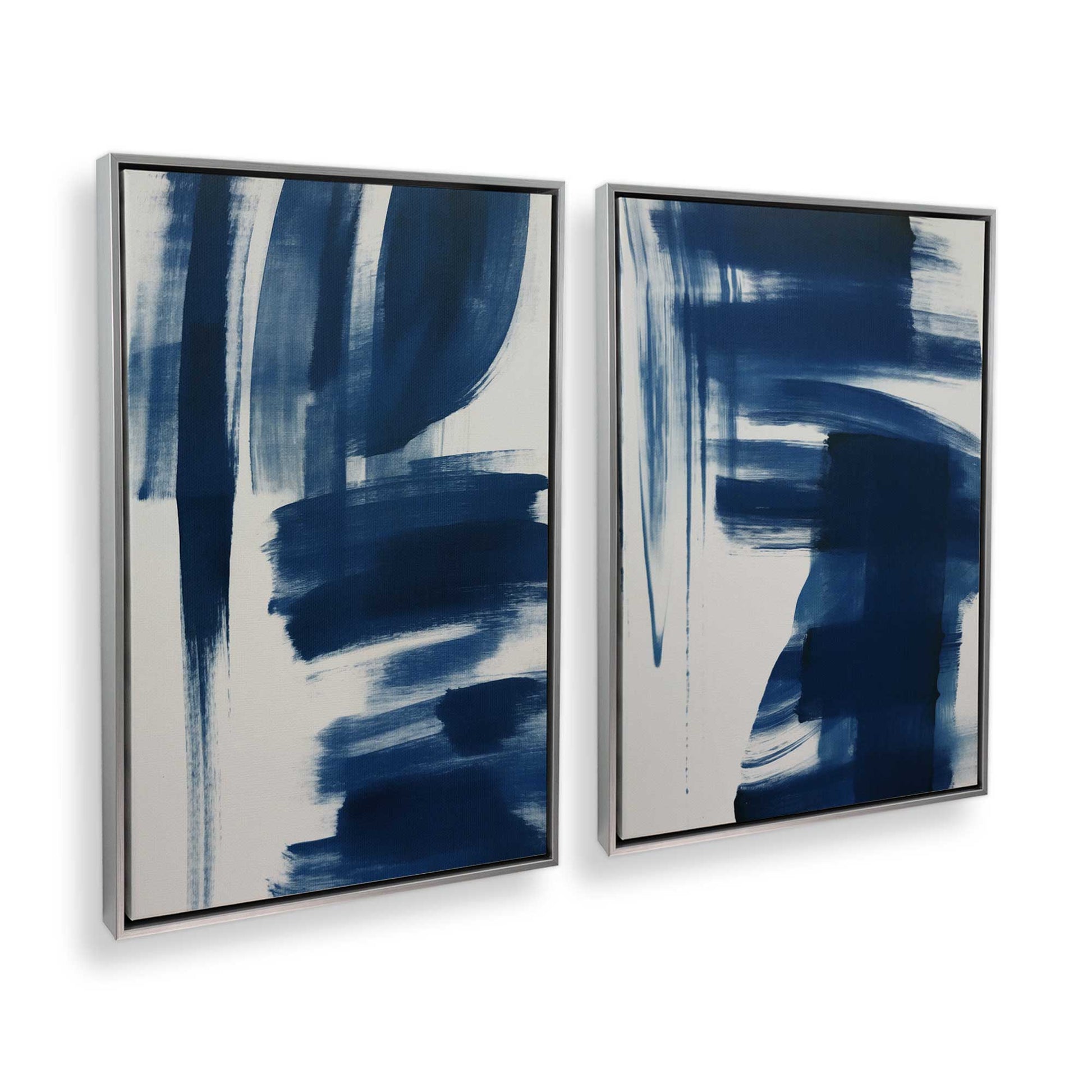 [Color:Polished Chrome], Picture of art in a Polished Chrome frame at an angle