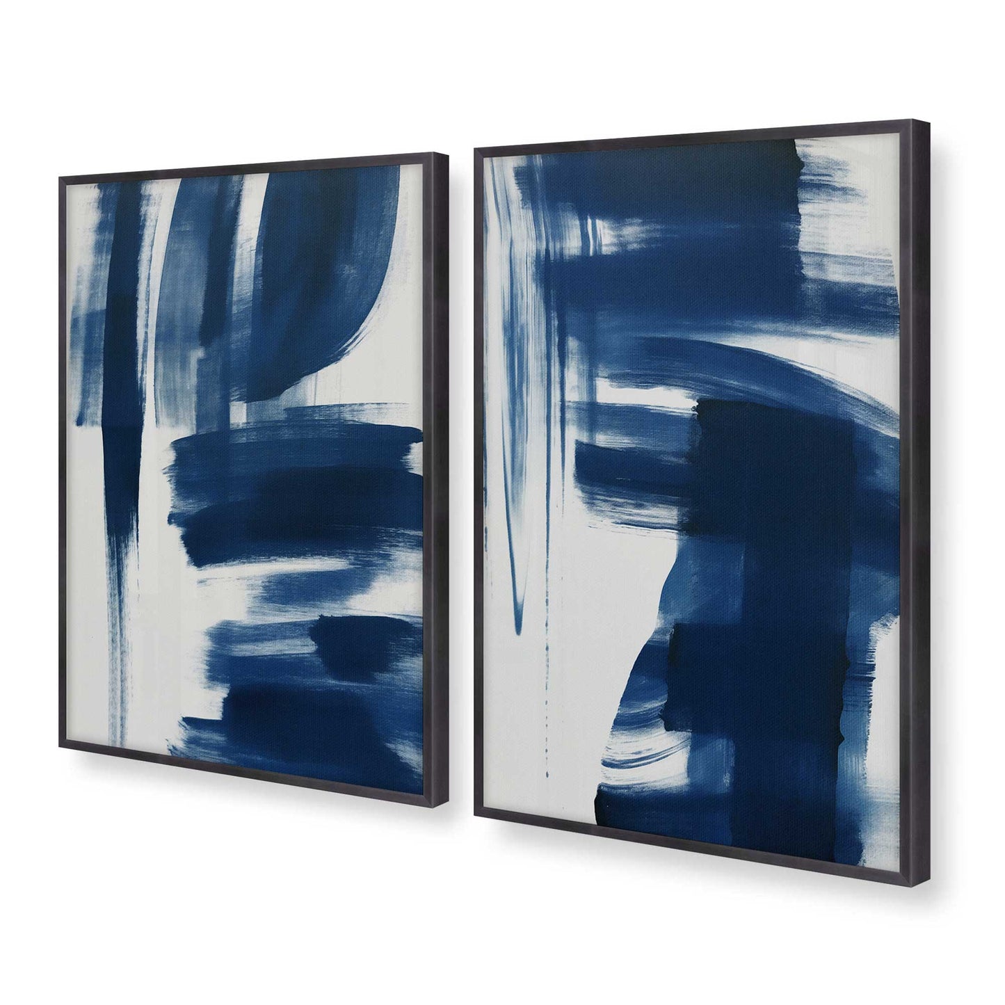 [Color:Weathered Zinc], Picture of art in a Weathered Zinc frame at an angle