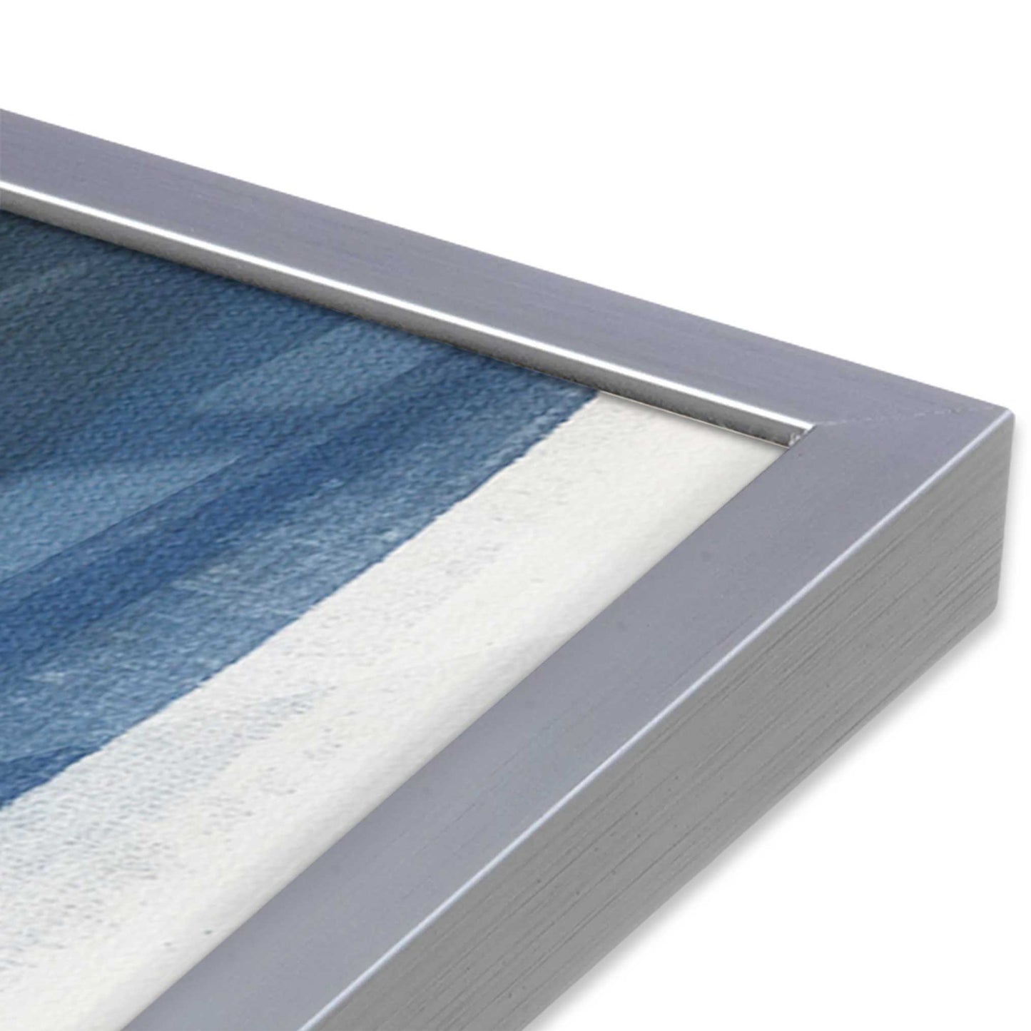 [Color:Polished Chrome], Picture of art in a Polished Chrome frame of the corner