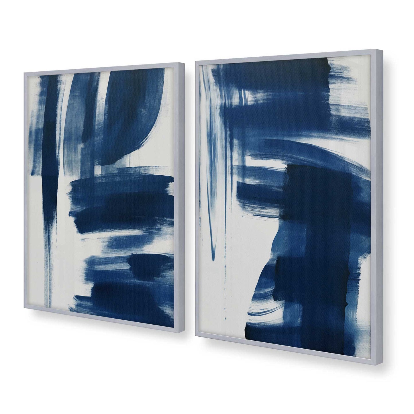 [Color:Polished Chrome], Picture of art in a Polished Chrome frame at an angle