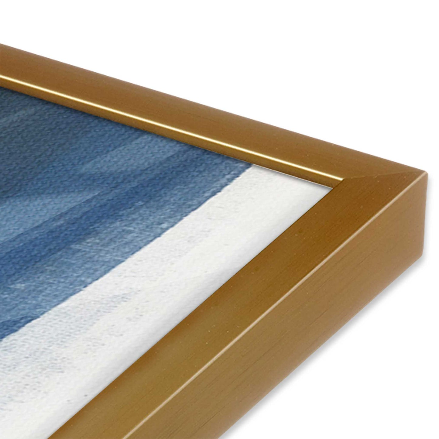 [Color:Polished Gold], Picture of art in a Polished Gold frame of the corner