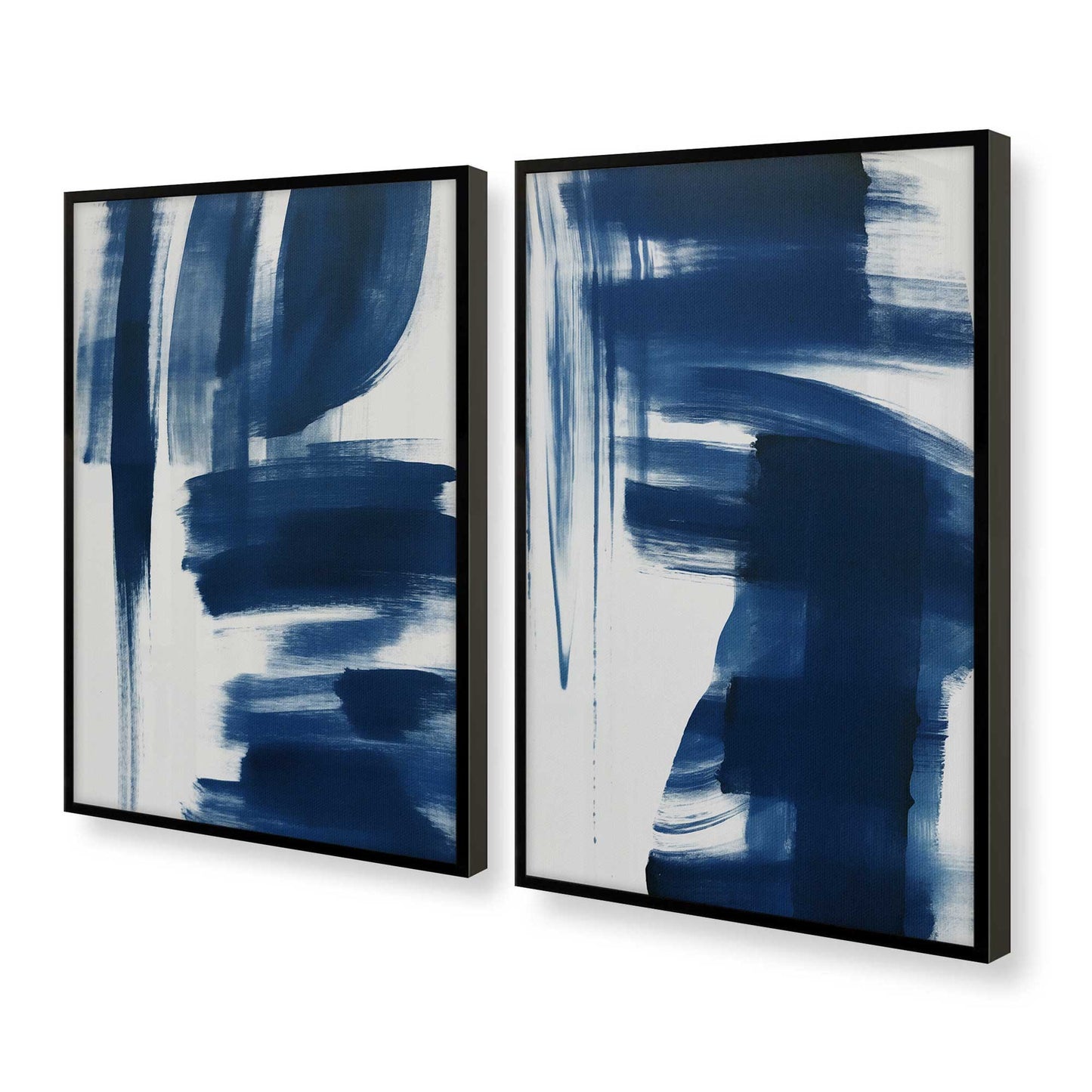 [Color:Satin Black], Picture of art in a Satin Black frame at an angle