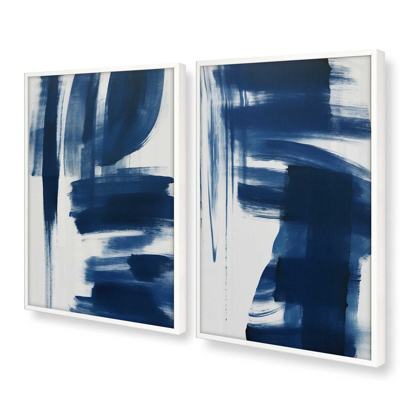 [Color:Opaque White], Picture of art in a Opaque White frame at an angle