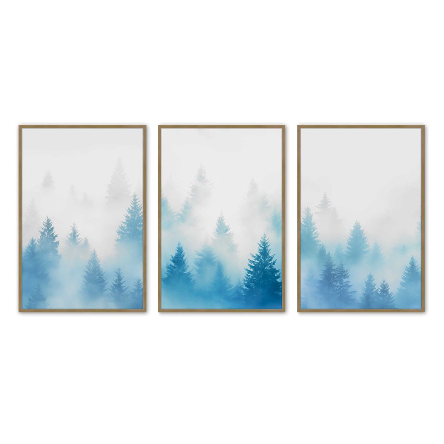 [Color:Brushed Gold], Picture of art in a Brushed Gold frame at an angle