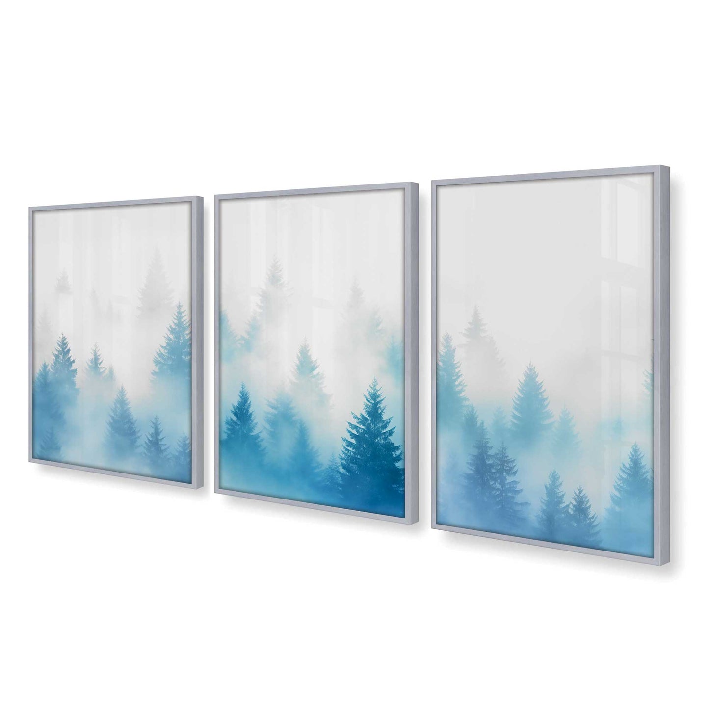 [Color:Polished Chrome], Picture of art in a Polished Chrome frame of the corner