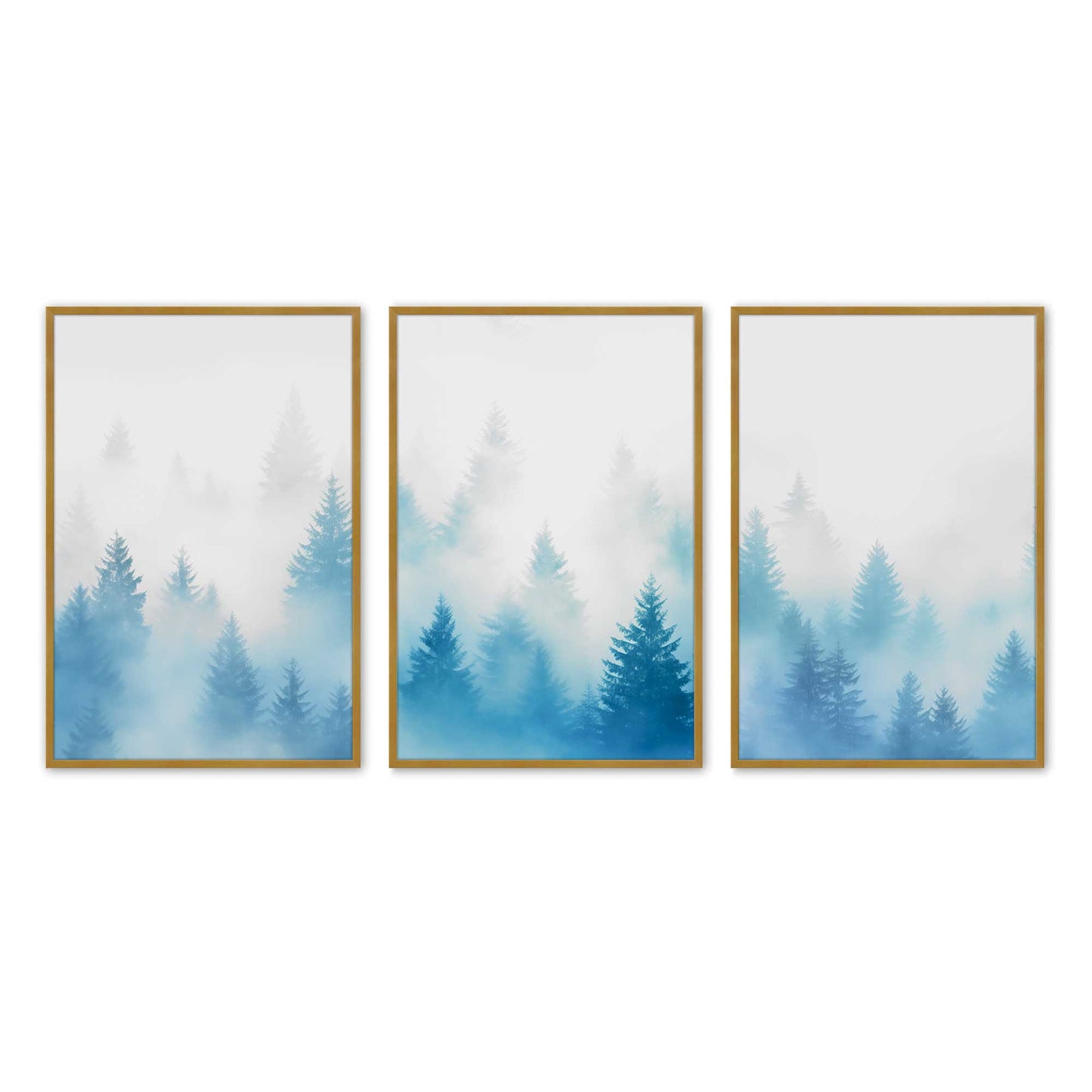 [Color:Polished Gold], Picture of art in a Polished Gold frame at an angle