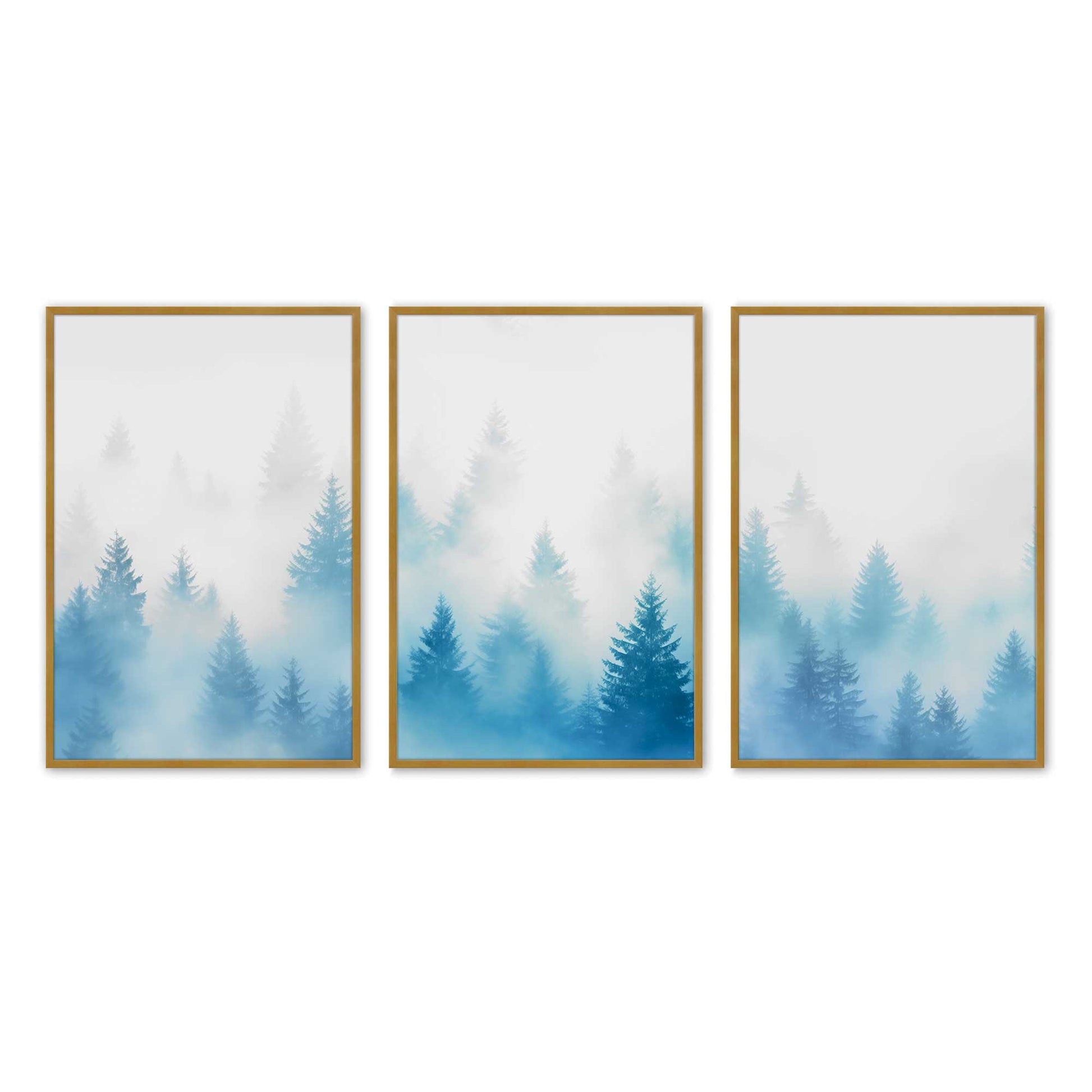 [Color:Polished Gold], Picture of art in a Polished Gold frame at an angle