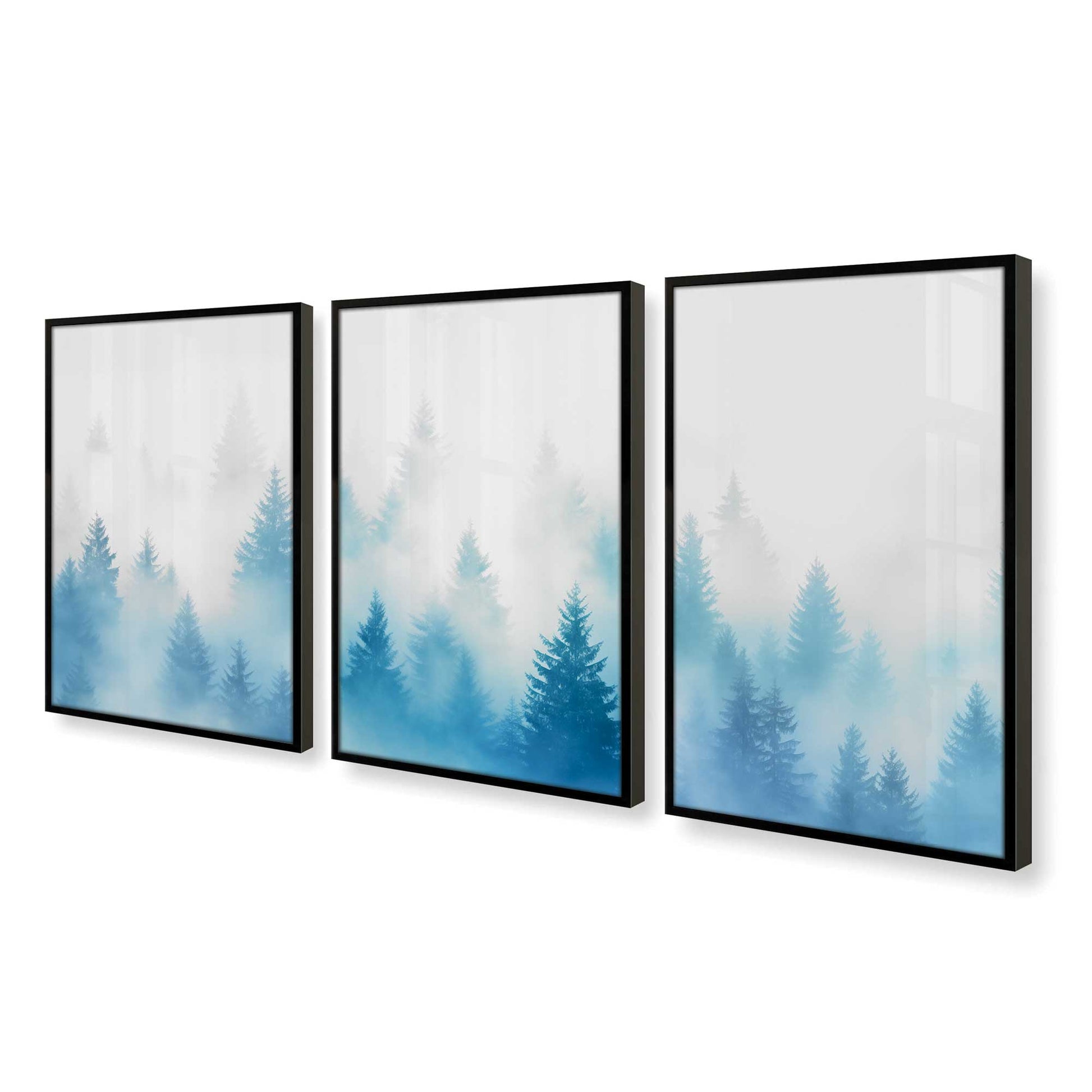 [Color:Satin Black], Picture of art in a Satin Black frame of the corner