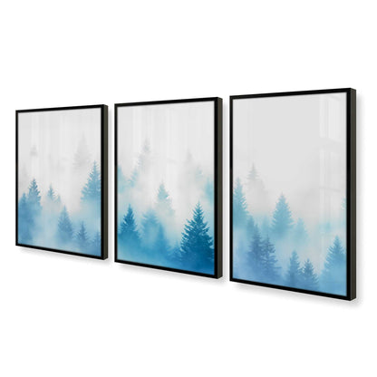 [Color:Satin Black], Picture of art in a Satin Black frame of the corner