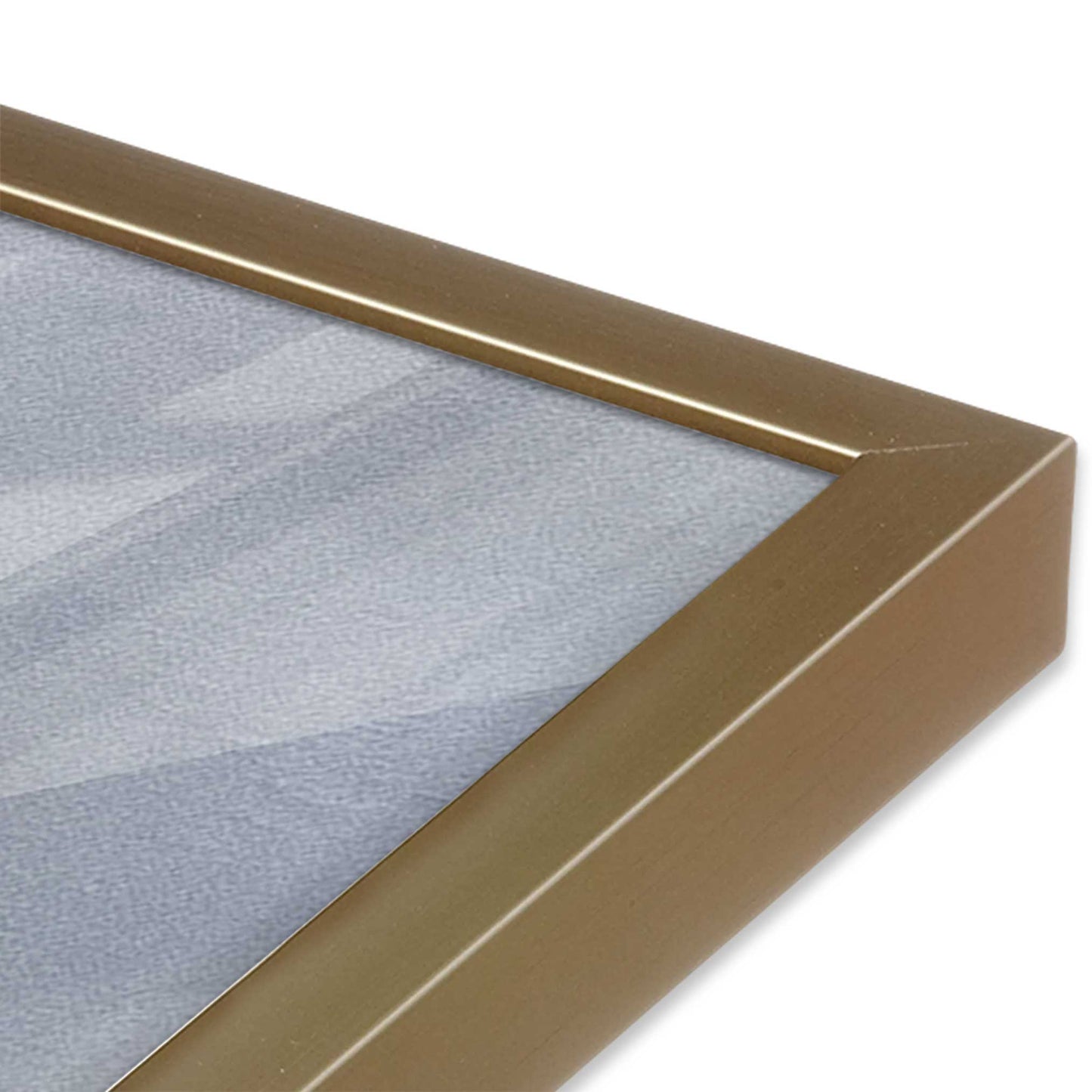 [Color:Brushed Gold], Picture of art in a Brushed Gold frame of the corner
