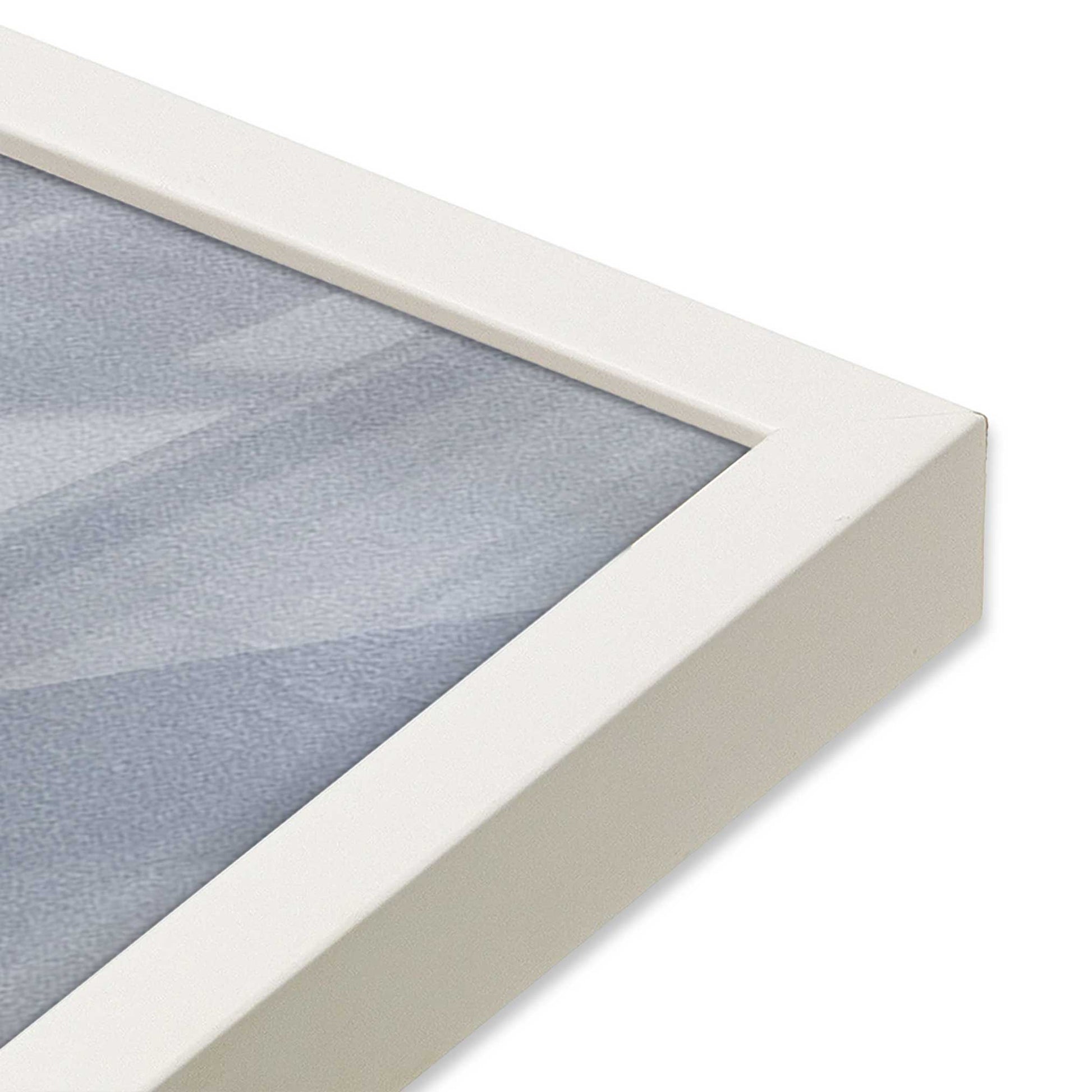 [Color:Opaque White], Picture of art in a Opaque White frame of the corner