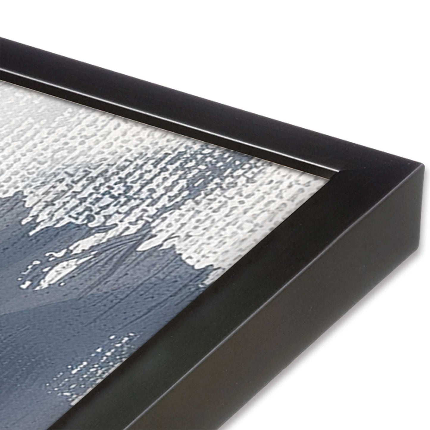 [Color:Weathered Zinc], Picture of art in a Weathered Zinc frame of the corner