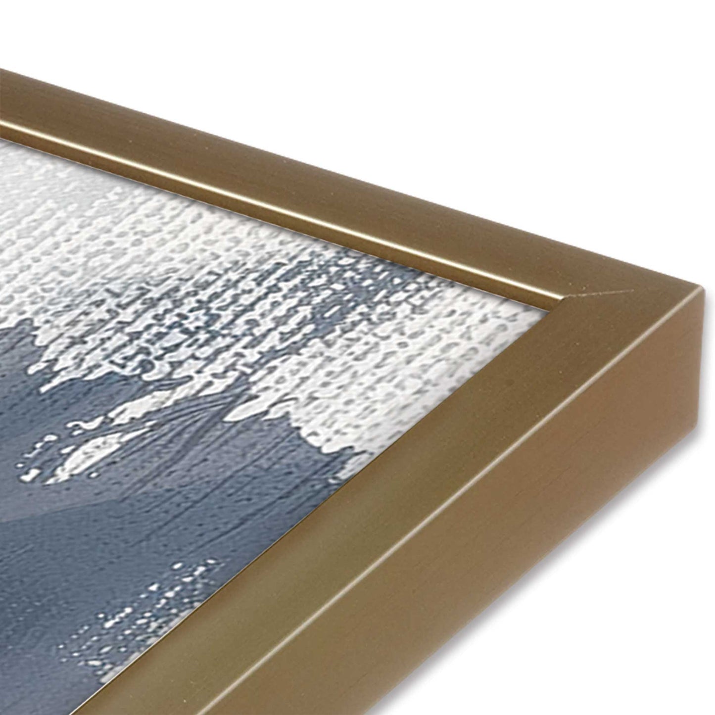 [Color:Brushed Gold], Picture of art in a Brushed Gold frame of the corner