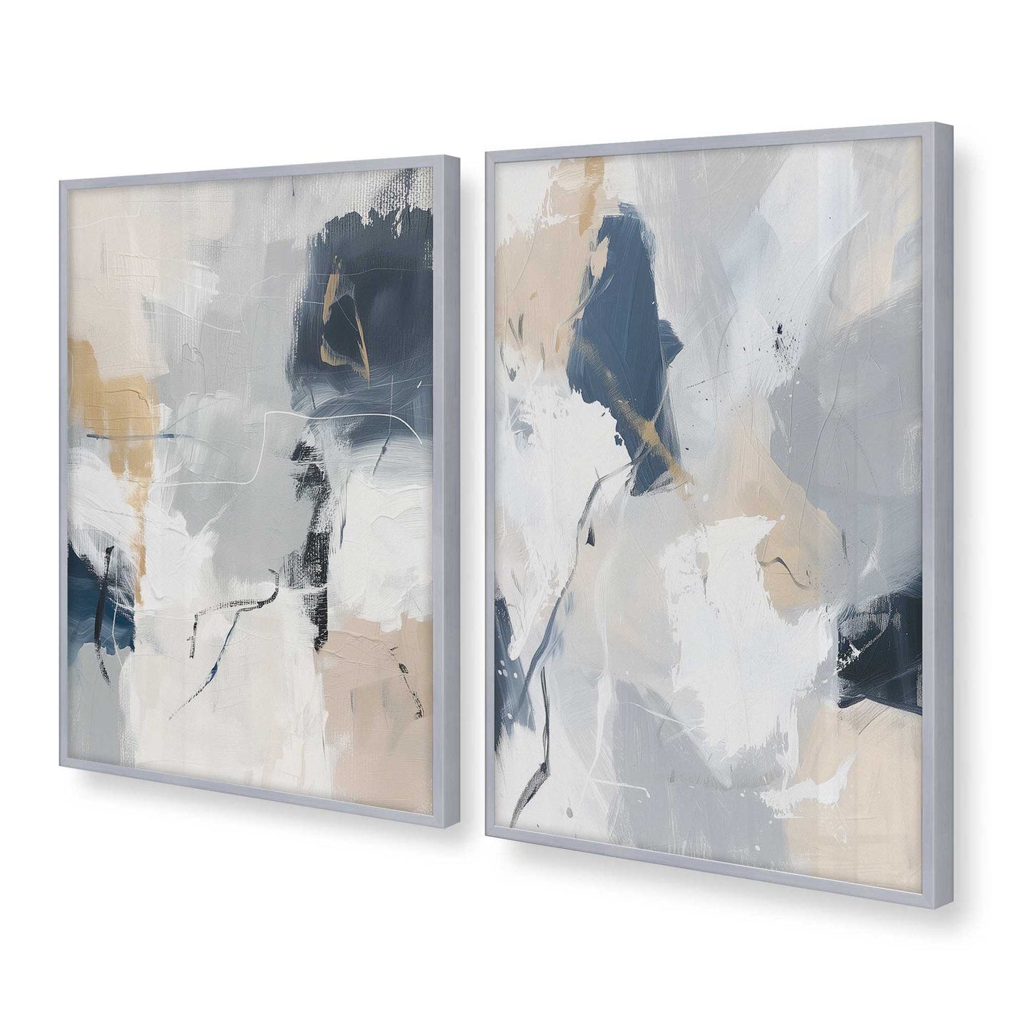 [Color:Polished Chrome], Picture of art in a Polished Chrome frame at an angle