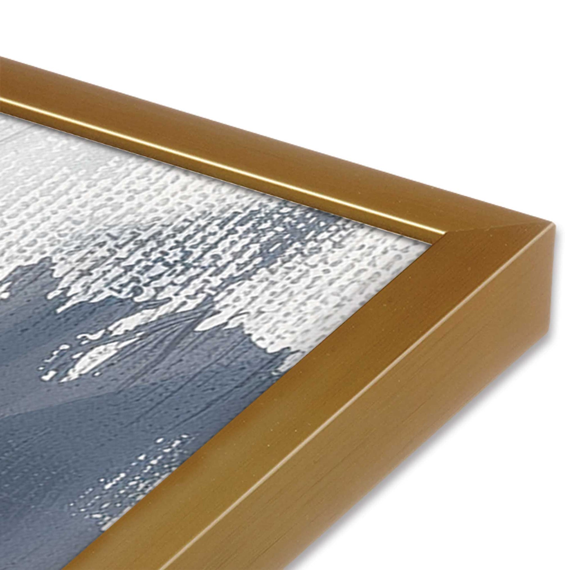 [Color:Polished Gold], Picture of art in a Polished Gold frame of the corner