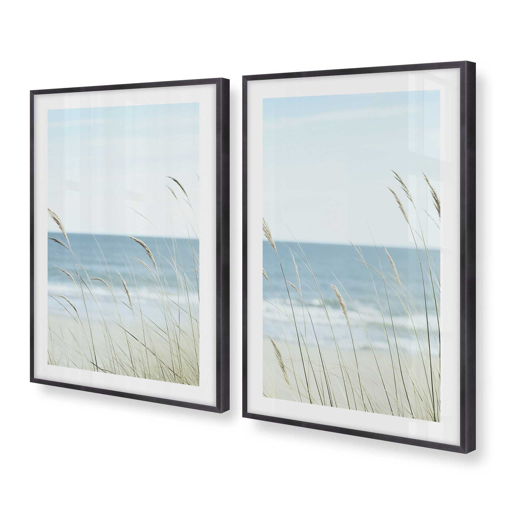 [Color:Weathered Zinc], Picture of art in a Weathered Zinc frame at an angle