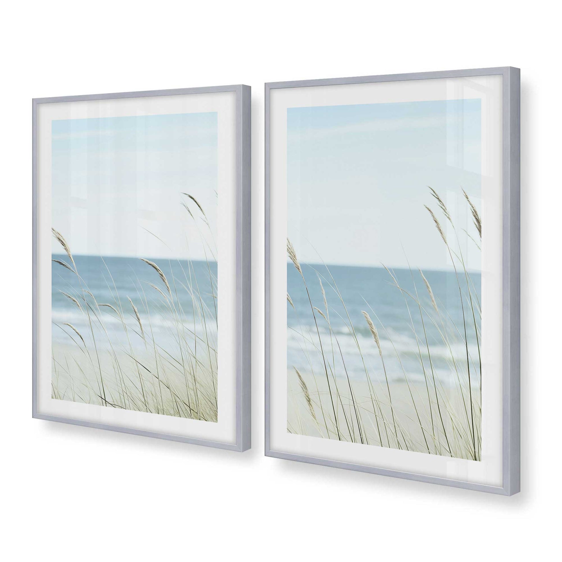 [Color:Polished Chrome], Picture of art in a Polished Chrome frame at an angle