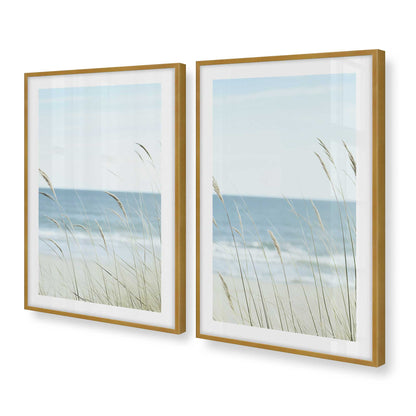 [Color:Polished Gold], Picture of art in a Polished Gold frame at an angle