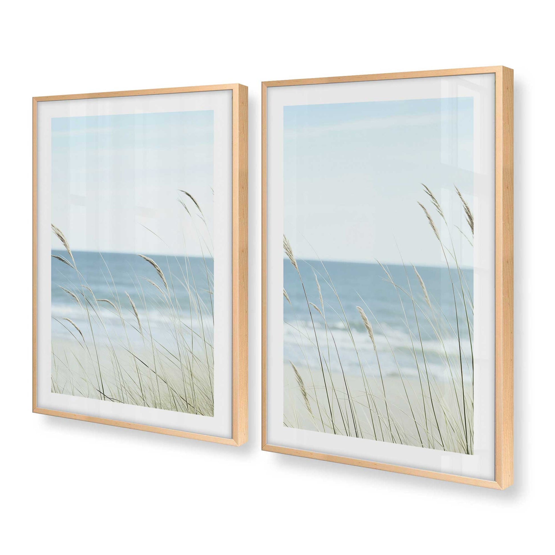 [Color:Raw Maple], Picture of art in a Raw Maple frame at an angle