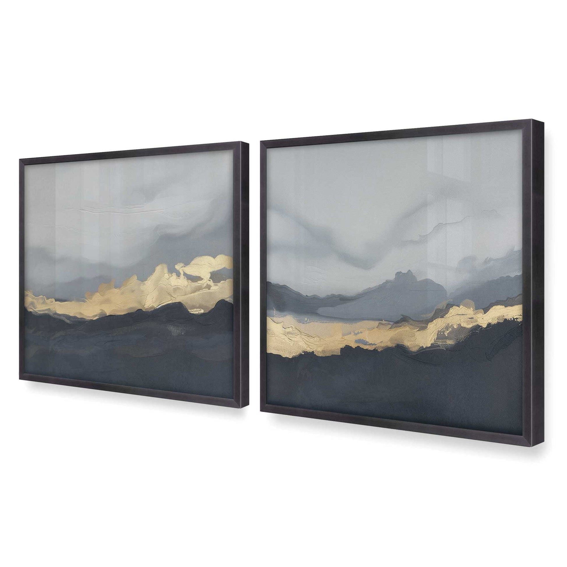 [Color:Weathered Zinc], Picture of art in a Weathered Zinc frame of the corner