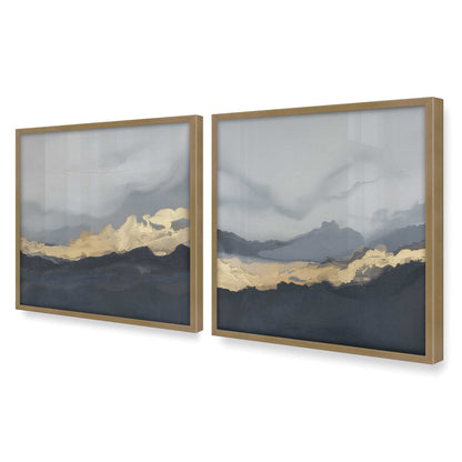 [Color:Brushed Gold], Picture of art in a Brushed Gold frame of the corner