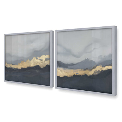 [Color:Polished Chrome], Picture of art in a Polished Chrome frame of the corner