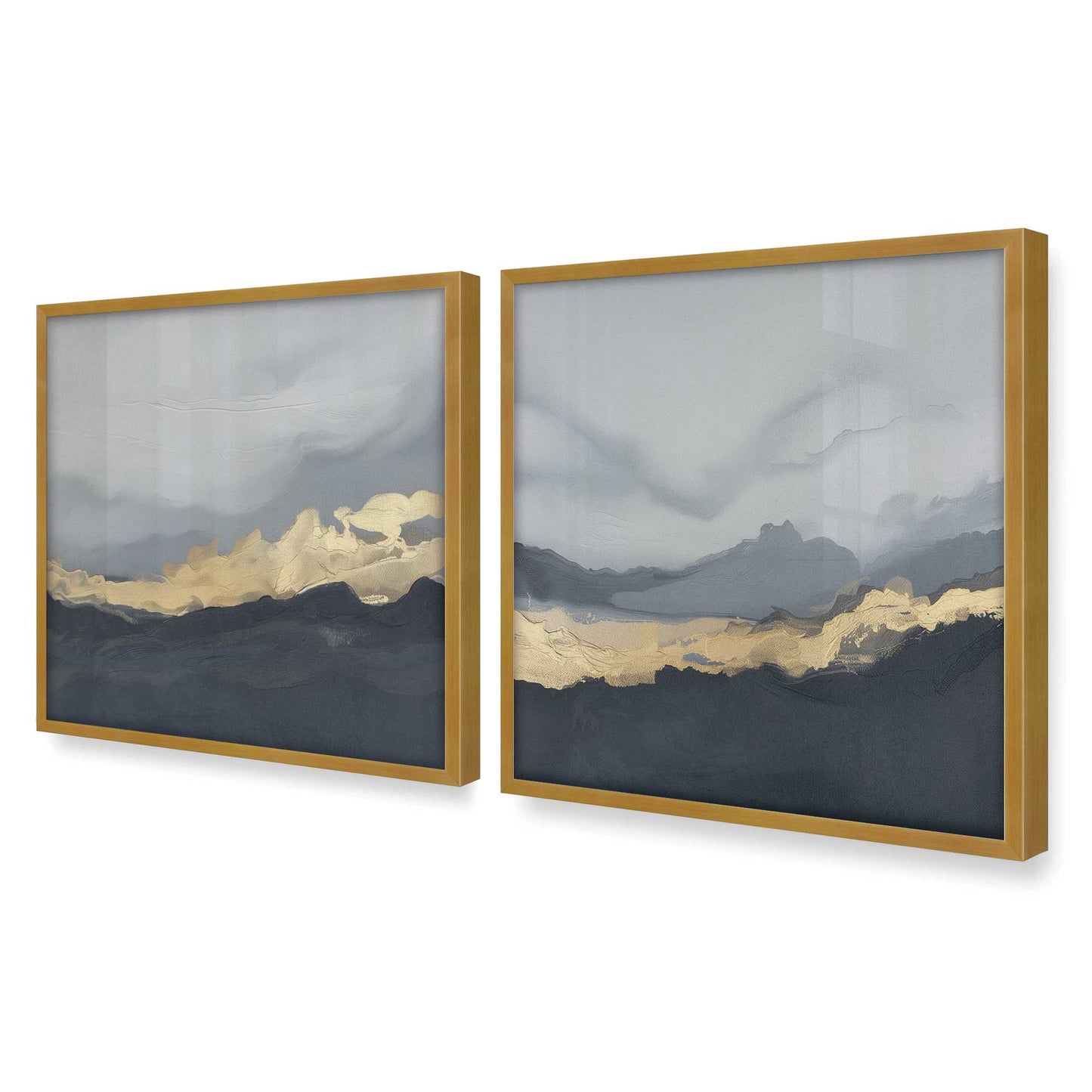[Color:Polished Gold], Picture of art in a Polished Gold frame of the corner